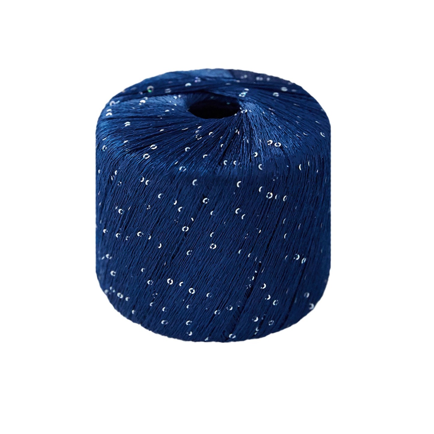Paillettes - pallíettugarn - 8605 - Blár