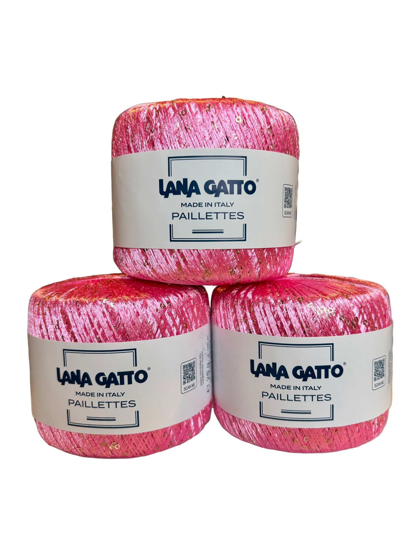 Paillettes - pallíettugarn - 30786 skærbleikur - Nýr litur