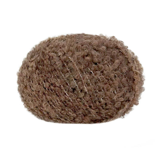 Oslo - brúnt krullað boucle garn - 31115 - nýtt í netverslun