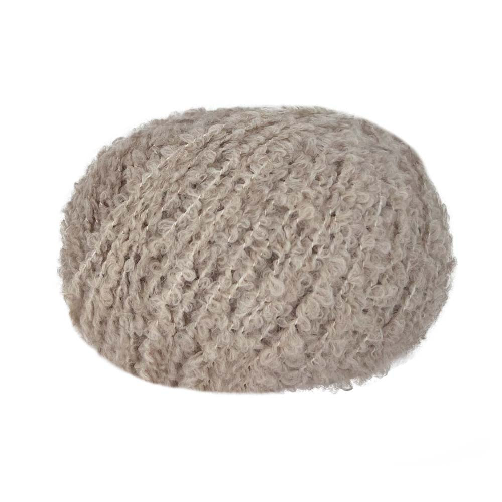 Oslo - beige - krullað boucle garn - 31116 - nýtt í netverslun