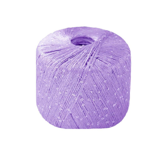 Paillettes - pallíettugarn - 31158 - Fjólublár - Nýr litur